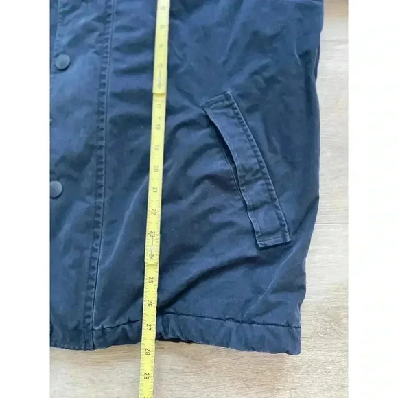 Vintage 90s Nautica Spellout Logo Full Zip Snap Hidden Hood Dad Jacket Sz M - Picture 13 of 14